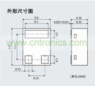實現(xiàn)世界最小尺寸，大幅減少安裝面積