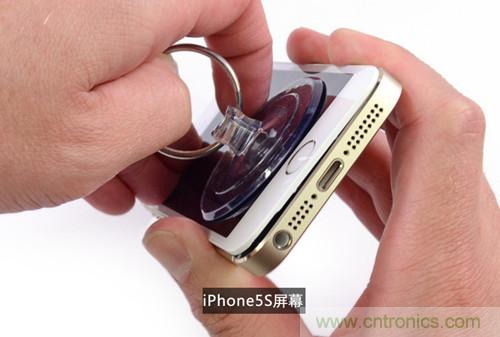 土豪金iPhone 5S拆解：內(nèi)部結(jié)構(gòu)升級(jí)，維修難度增加