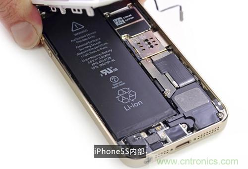 土豪金iPhone 5S拆解：內(nèi)部結(jié)構(gòu)升級(jí)，維修難度增加