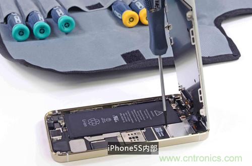 土豪金iPhone 5S拆解：內(nèi)部結(jié)構(gòu)升級(jí)，維修難度增加