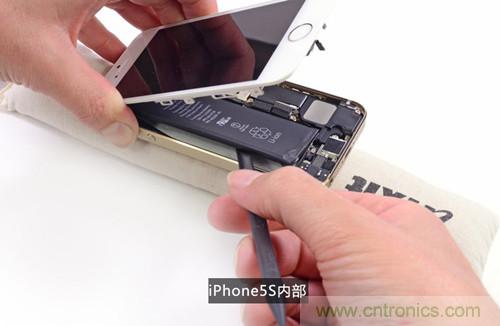 土豪金iPhone 5S拆解：內(nèi)部結(jié)構(gòu)升級(jí)，維修難度增加