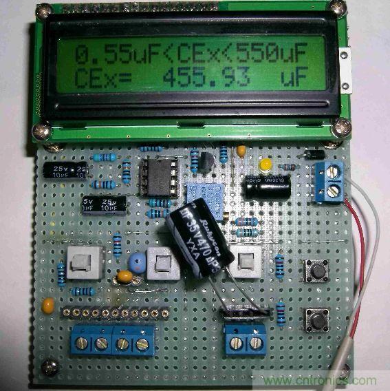 DIY集電容、電感和頻率為一體的測量儀器