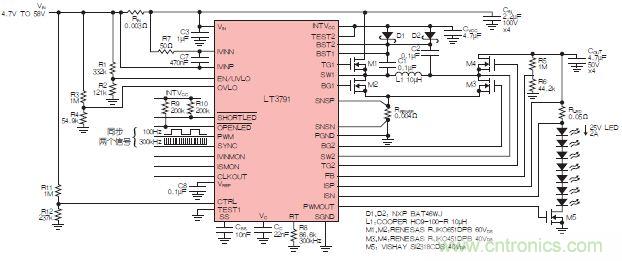 新型LED驅(qū)動(dòng)器IC發(fā)力:大功率汽車(chē)LED前燈的實(shí)現(xiàn)