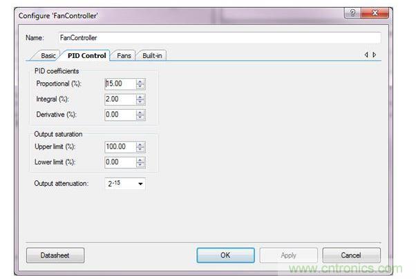 用于PSoC 3、PSoC 4與PSoC 5設計的PSoC Creator風扇控制器設計向導