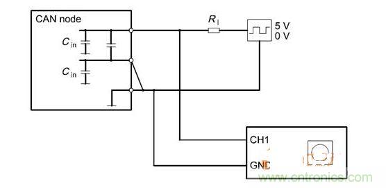  Cdiff測試原理（CANnode輸出線從上往下為CANH、CANL、GND）