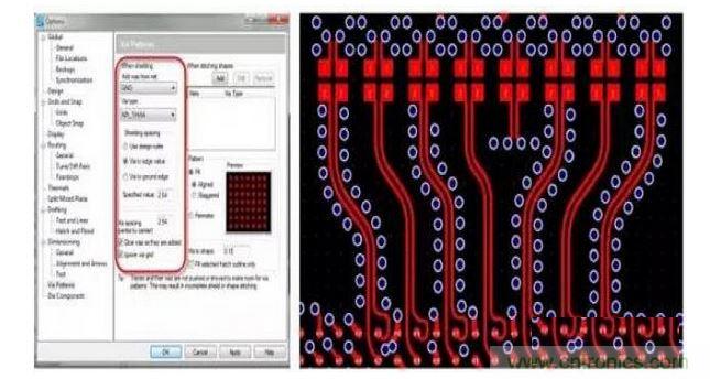 PCB 設(shè)計(jì)工具如果能夠控制共面波導(dǎo)和波導(dǎo)過(guò)孔的創(chuàng)建，將有助于顯著減少設(shè)計(jì)錯(cuò)誤和縮短設(shè)計(jì)時(shí)間。