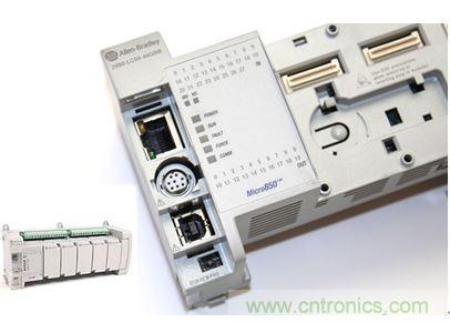 圖1：Allen-Bradley Micro850可編程邏輯控制器(PLC)的價(jià)格約為500美元，是高度堅(jiān)固、可配置、隔離性和易用性方面的標(biāo)桿，盡管有PC/嵌入式計(jì)算設(shè)備的競爭，仍在工廠自動化領(lǐng)域中保持著強(qiáng)勢地位。