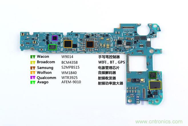 Galaxy Note5拆解，與S系列差距日漸模糊