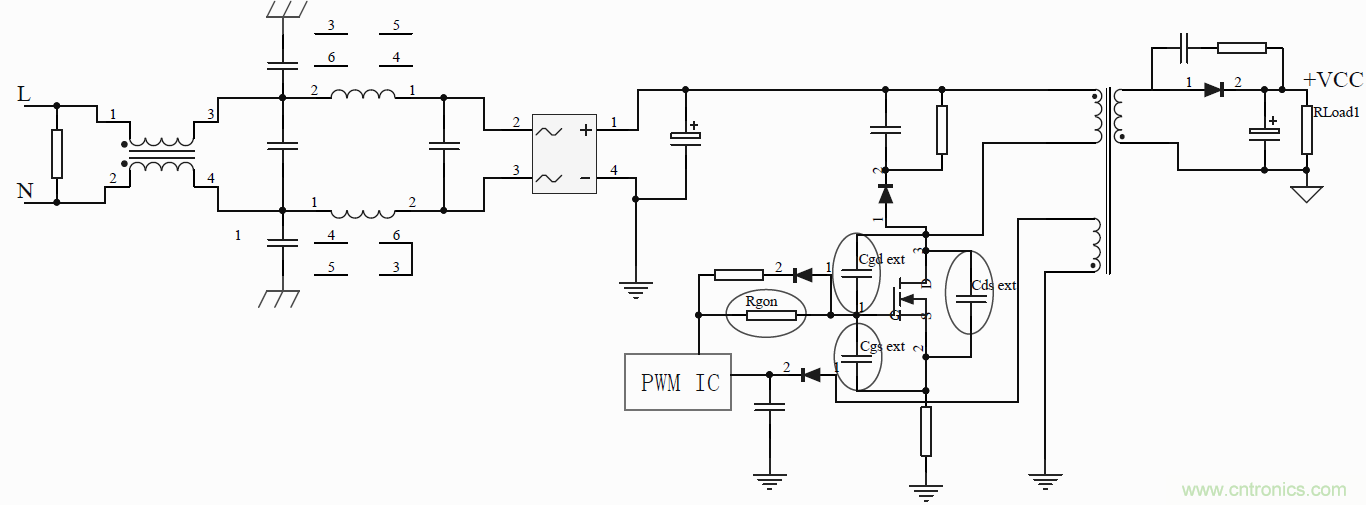 如何改善開(kāi)關(guān)電源電路的EMI特性？