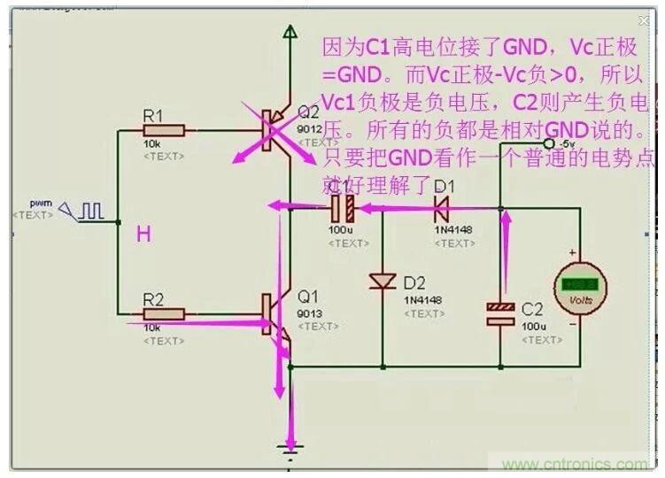 負(fù)壓是怎么產(chǎn)生的？附電路詳細(xì)分析