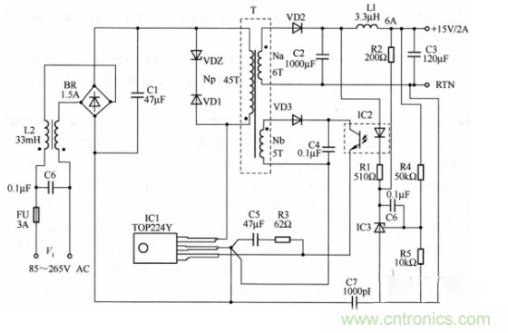 六款簡單的開關(guān)電源電路設(shè)計，內(nèi)附原理圖詳解