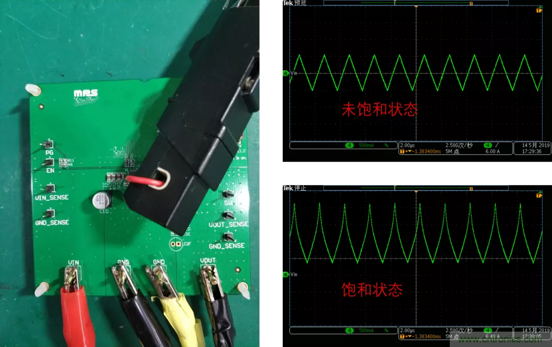 如何判斷電感飽和？