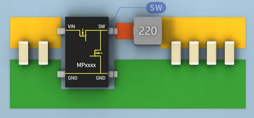 SW與電感之間的鋪銅面積越大越好嗎？