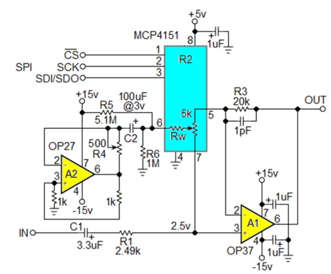 數(shù)字電位器能否代替電路中的機(jī)械電位器？