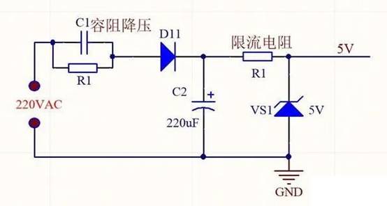 220V直接串聯(lián)電阻降壓5V能給手機充電嗎？