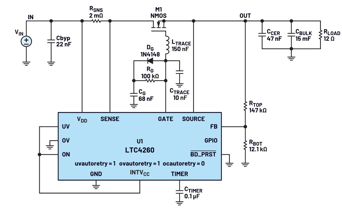 我的熱插拔控制器電路為何會振蕩？