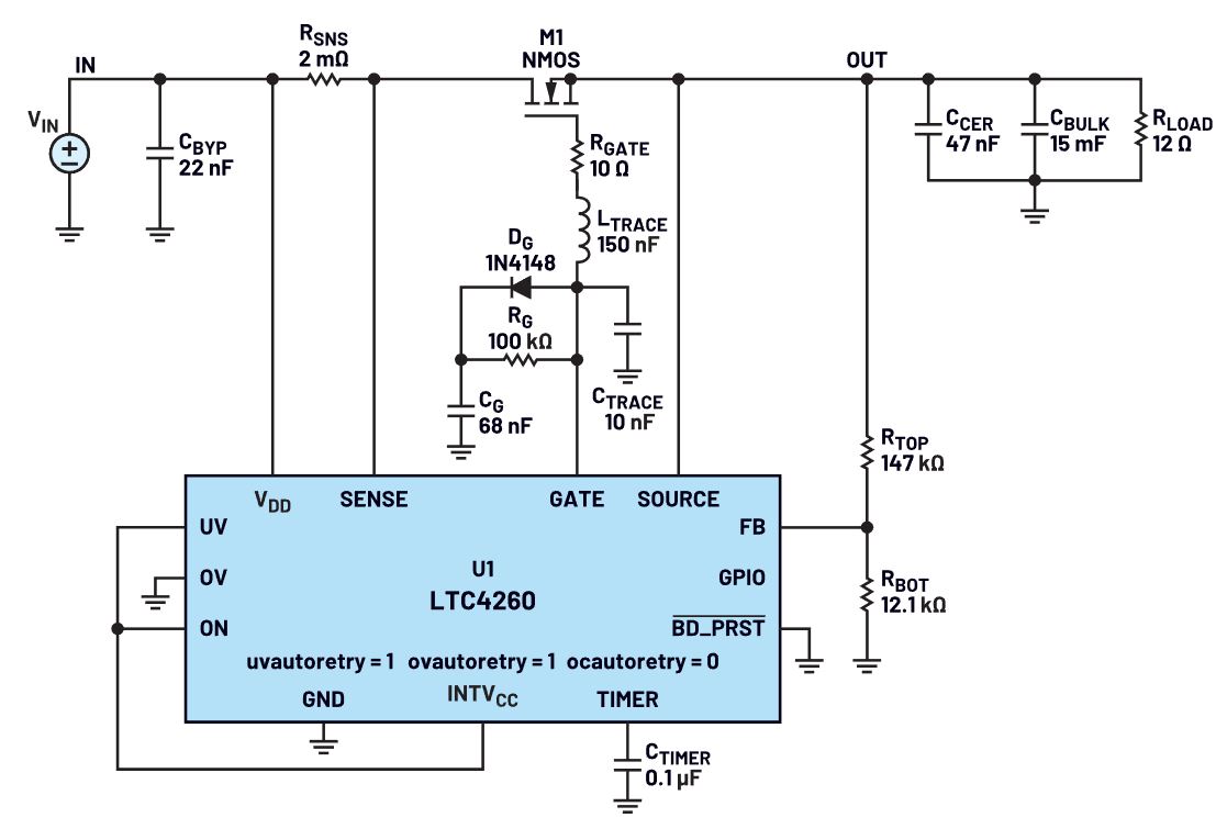 我的熱插拔控制器電路為何會振蕩？